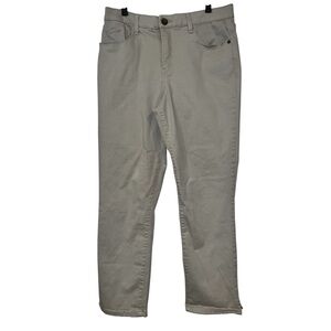 DEMOCRACY Tan "Ab"solution® High Rise Ankle Jean May be cropped Size 10 EUC
